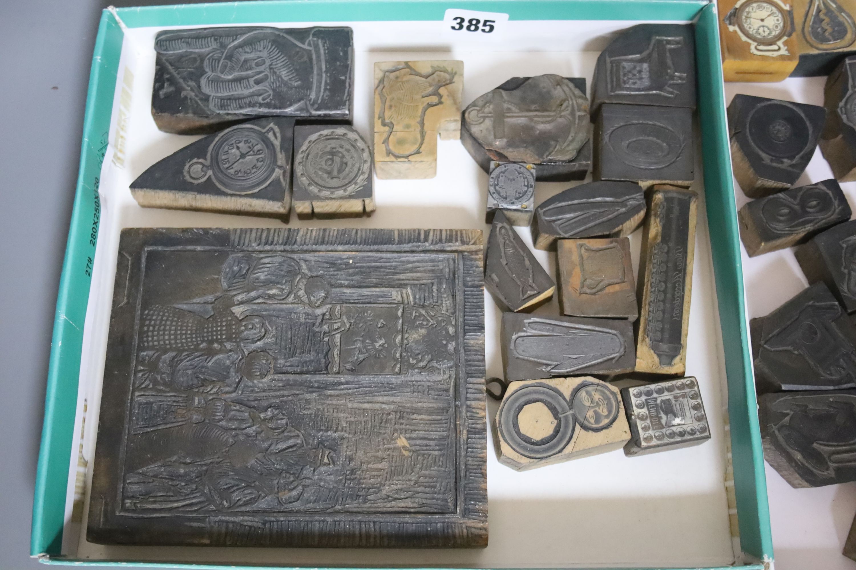 A small collection of printing blocks